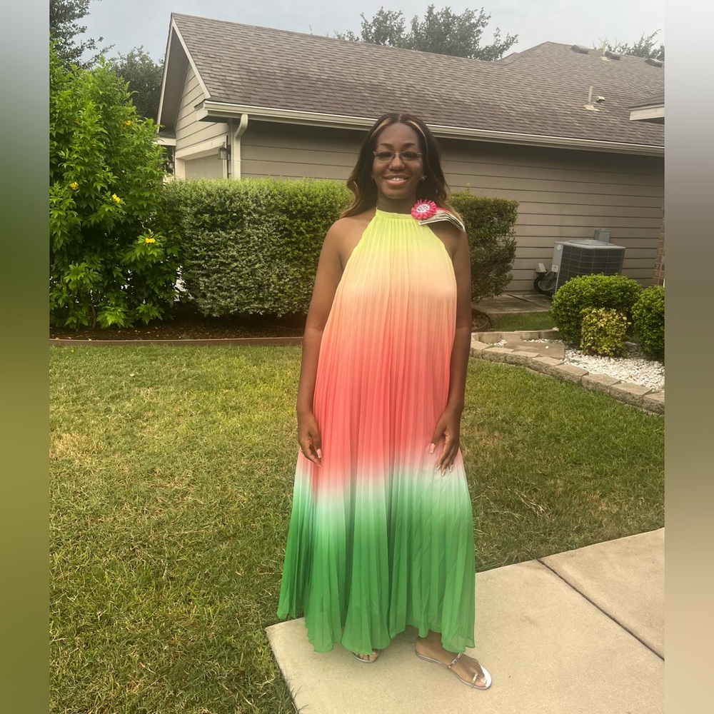 Ms Bling Mykonos pleated dress